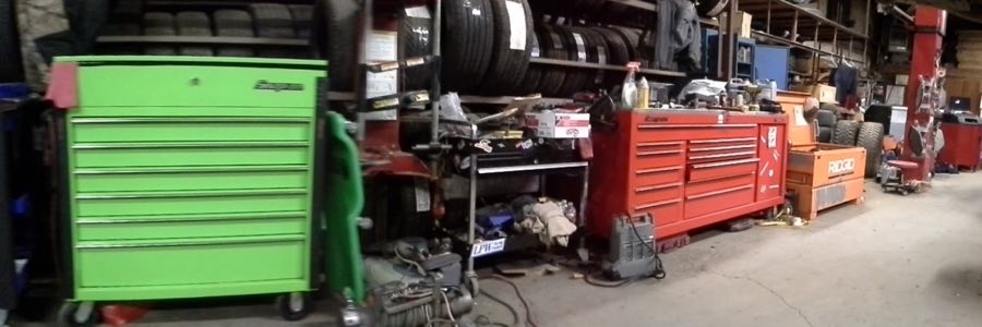 Inside the Plaza Auto Services auto repair shop